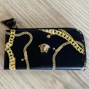Versace Bags Versace Medusa Chain Print Card Case Key Holder